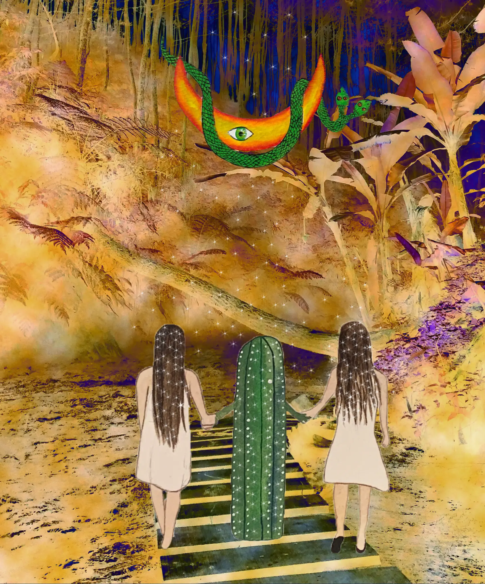 Pedro collage art by Tiana Griego